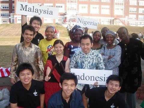 Host university international students at Parade of Nations