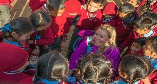 School visit in Nepal